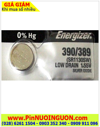 Pin SR1130SW _Pin 390 _Pin 389; Pin đồng hồ Energizer SR1130SW Silver Oxide 1.55v _Made in Japan